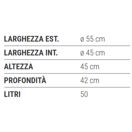 Vaso da esterno doppiobordo Festone Rome Monacis -7