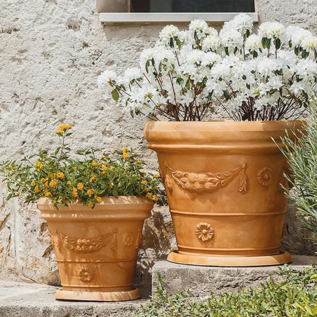 Vaso da esterno doppiobordo Festone Rome Monacis -11