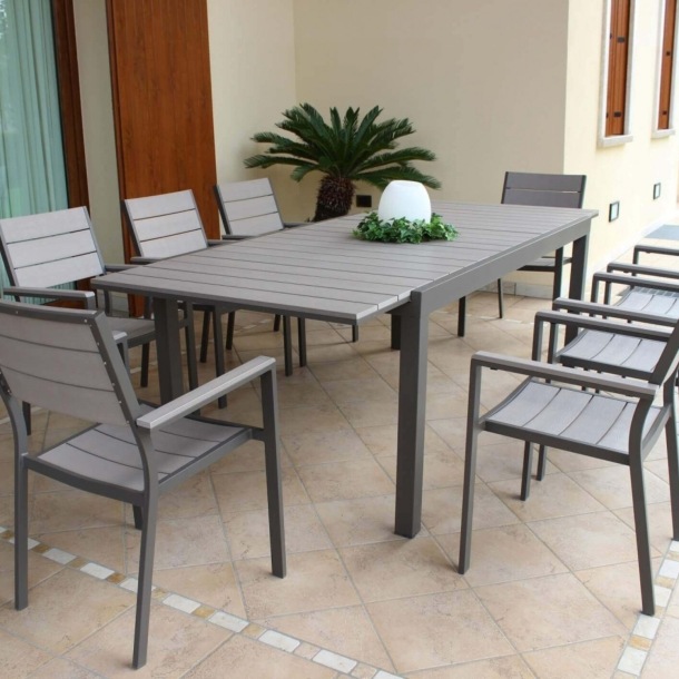 Tavolo Pental 180/240x100 - Taupe -1