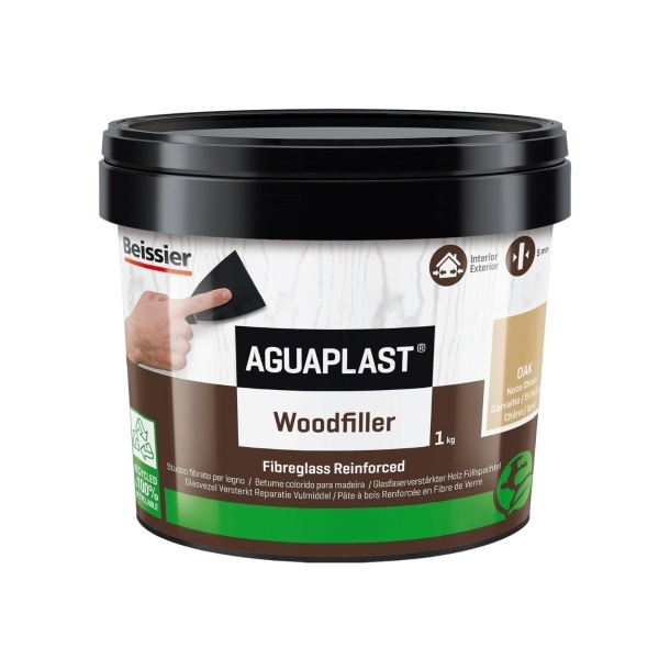 Stucco pronto per legno Woodlite Aguaplast |Noce chiaro 1 KgAGUAPLAST