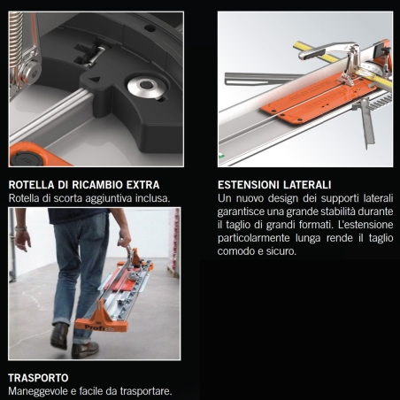 Tagliapiastrelle professionale a spinta Profi 63 Evo BattipavBATTIPAV