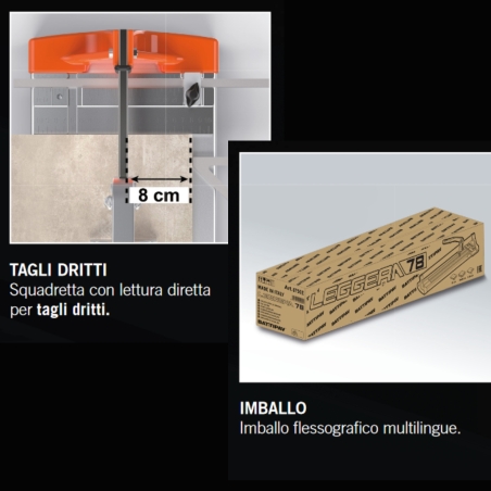 Tagliapiastrelle professionale a spinta Leggera 49 BattipavBATTIPAV
