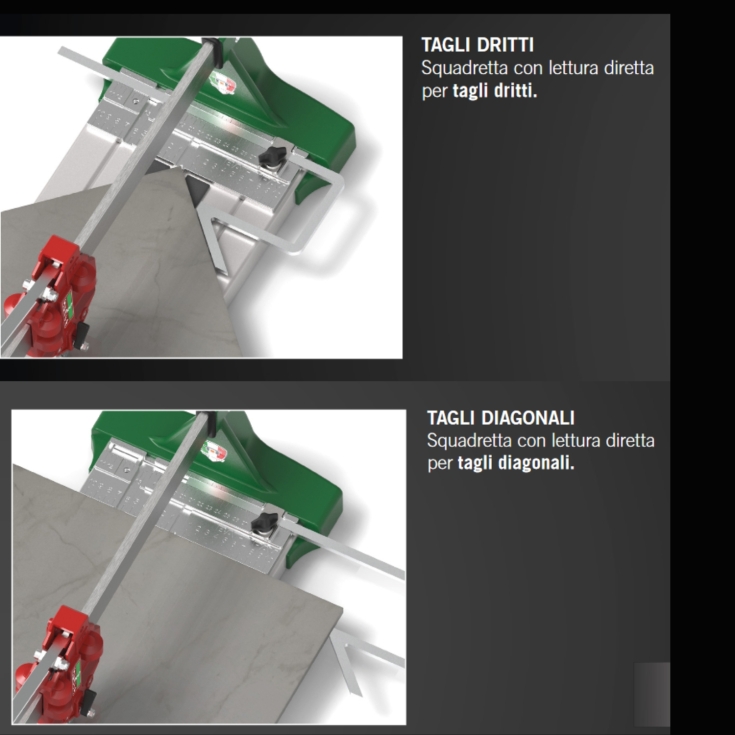 Tagliapiastrelle professionale a spinta Super Pro Evo 125 Battipav -3