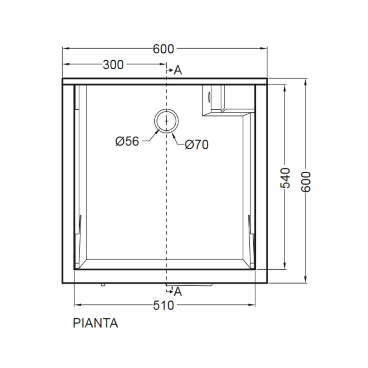 Vasca Lavapanni 60x60 per Jollywash e Swash -2