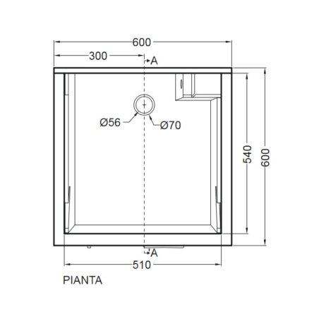 Vasca Lavapanni 60x60 per Jollywash e Swash -2