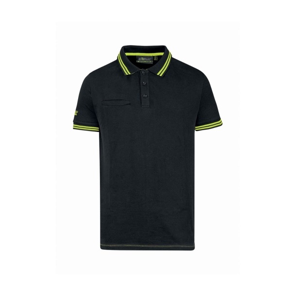 Polo in cotone U-Power Way Black Carbon -1