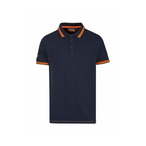 Polo in cotone U-Power Way Deep Blue -1