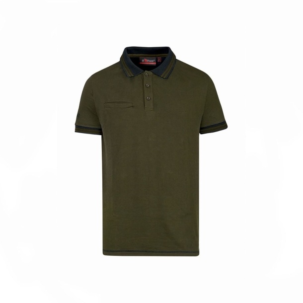 Polo en coton U-Power Way Dark green -1