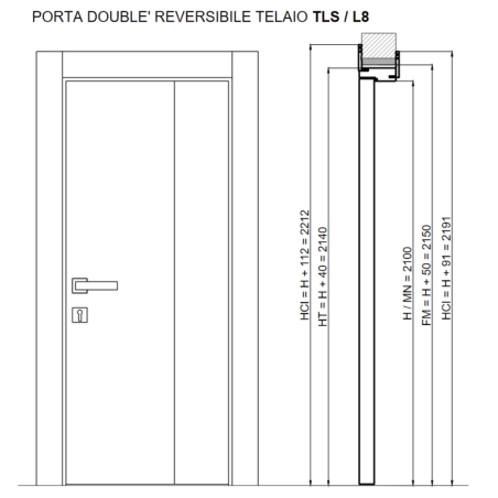 copy of Porta scorrevole bianca laccata CL Doors -4