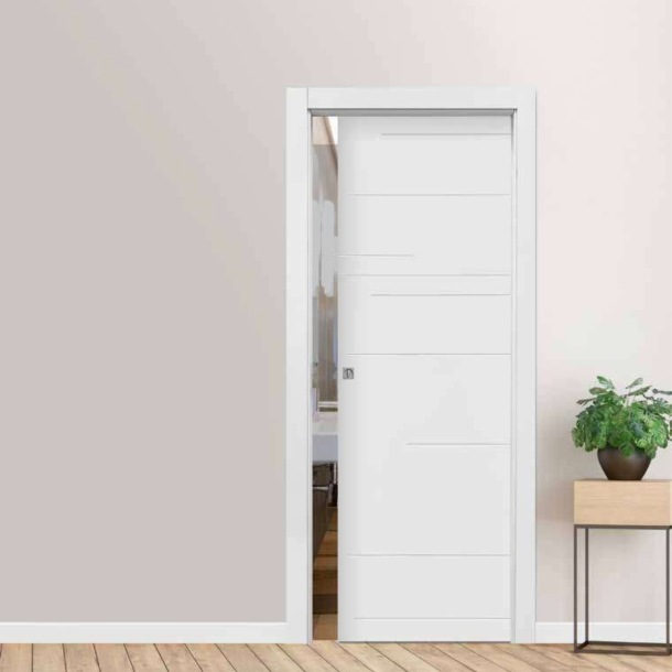 copy of Porta scorrevole interna bianca laccata DYNAMIC -1