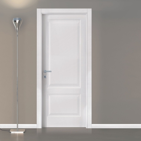 Porta battente reversibile bianca laccata CLASSIC -1