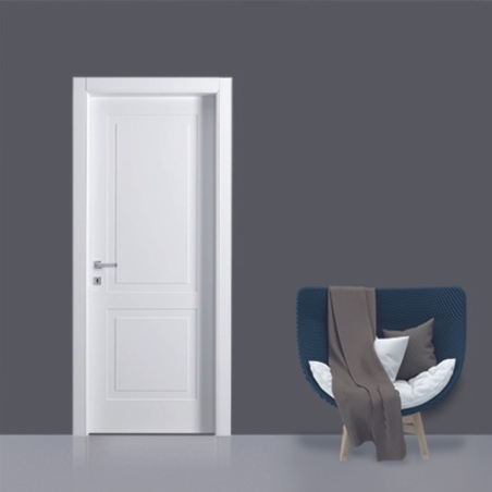 Porta battente reversibile bianca laccata STYLE -1