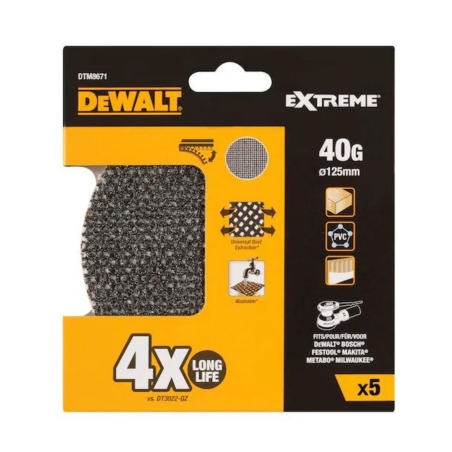 Disco abrasivo a maglie grana 40 D125mm DTM8671 DeWaltDEWALT
