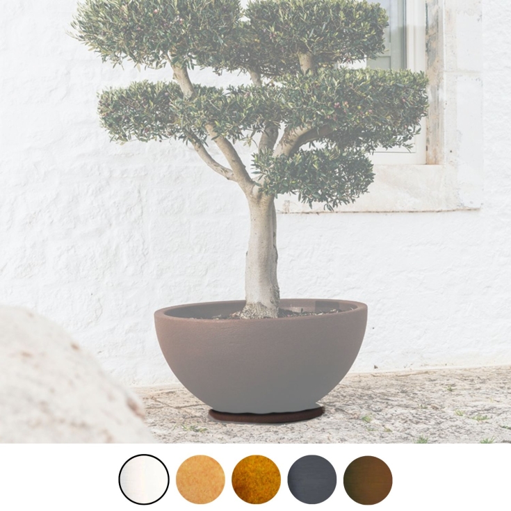 Sottovaso rotondo per vasi Monacis Rome -2