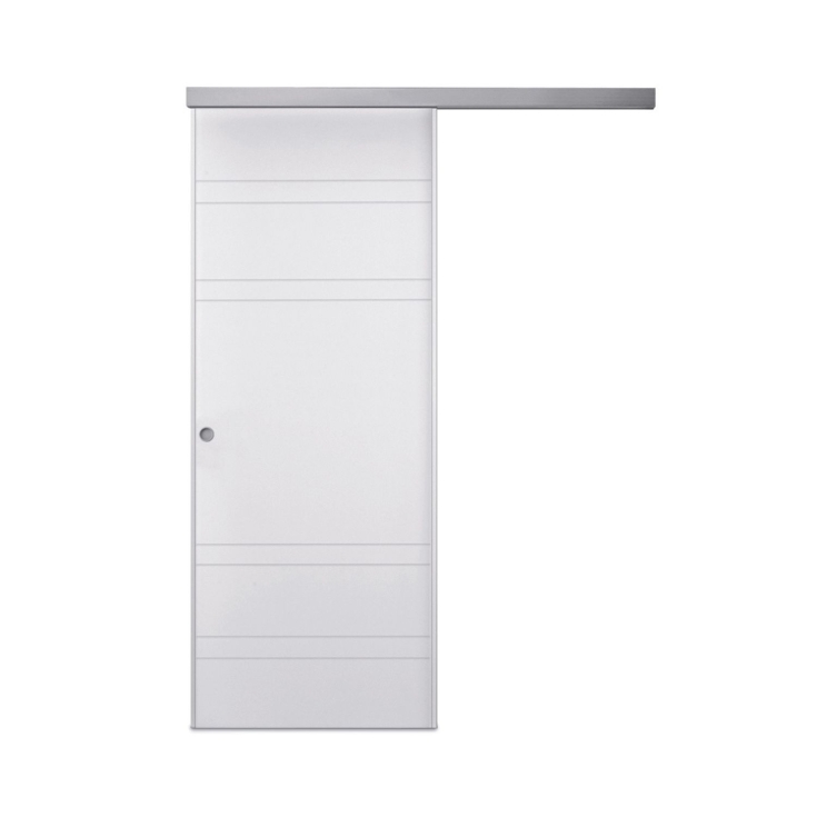 Porta scorrevole esterno muro bianca laccata DYNAMIC -2