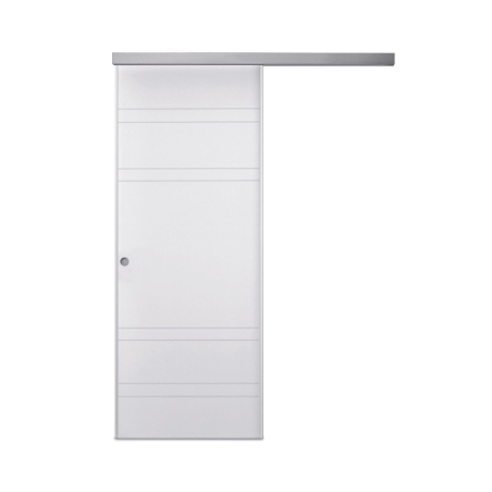 Porta scorrevole esterno muro bianca laccata DYNAMIC -2