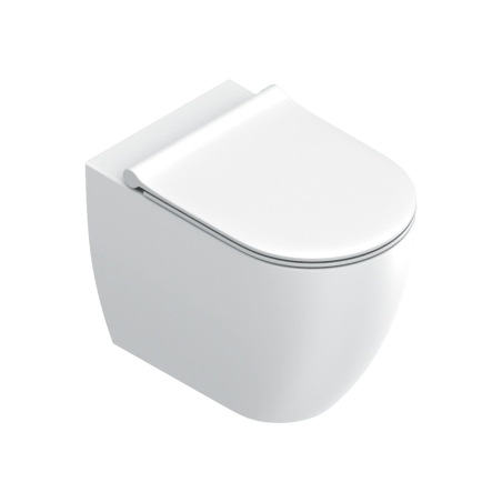 Wc a pavimento 55x35 Sfera 55 traslato Catalano bianco opaco -2