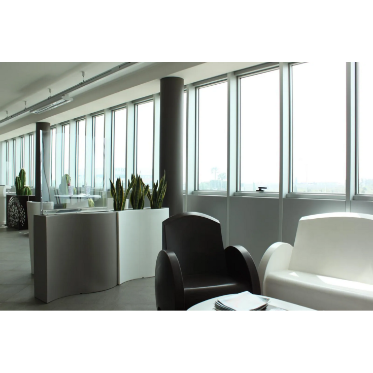 Vaso giardino ad onda 90x40cm POST55 Kloris -7