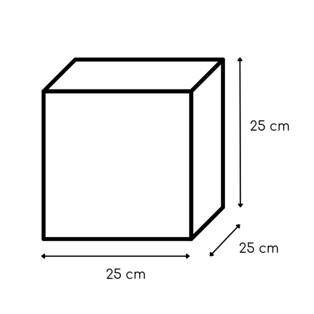 Cubo multiuso in polietilene Bianco per interni ed esterniKLORIS
