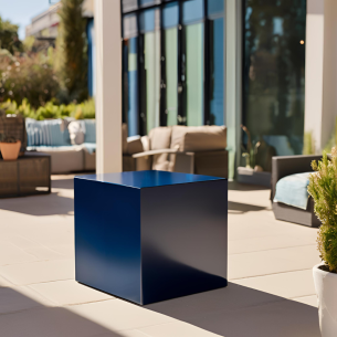 Cubo multiuso in polietilene Blu per interni ed esterni -1