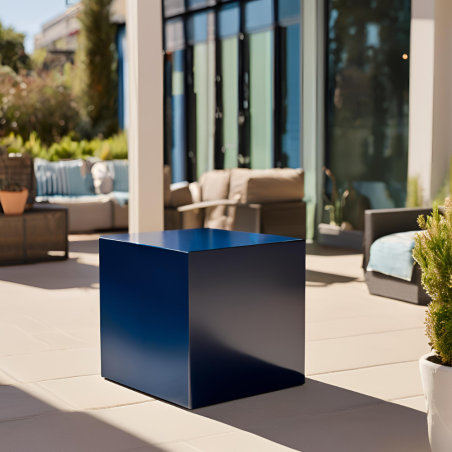 Cubo multiuso in polietilene Blu per interni ed esterni -1