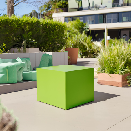 Cubo multiuso in polietilene Verde Kiwi per interni ed esterni -2