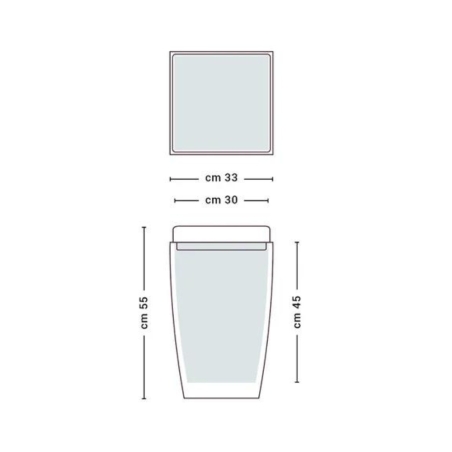 Pouf in polietilene con cuscino 55cm Comfy Fine Monacis -6