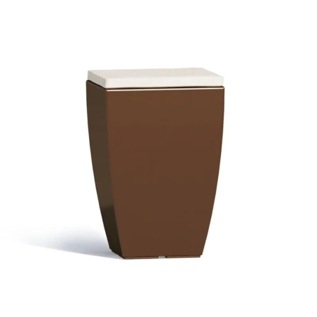 Pouf in polietilene con cuscino 55cm Comfy Fine Monacis -2