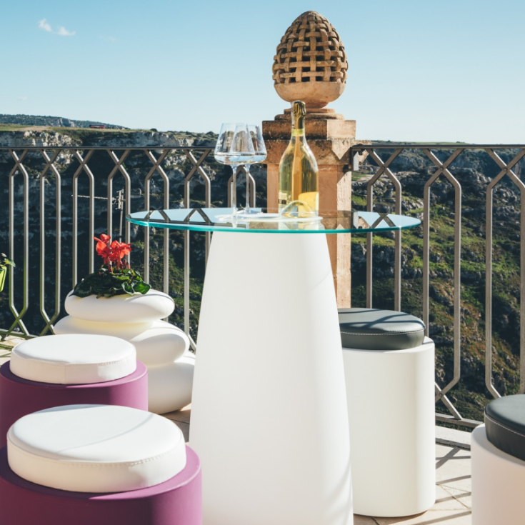 copy of Pouf da esterno altezza 54 cm Comfy Round Monacis -10