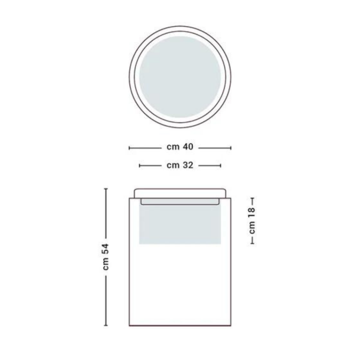 copy of Pouf da esterno altezza 54 cm Comfy Round Monacis -7