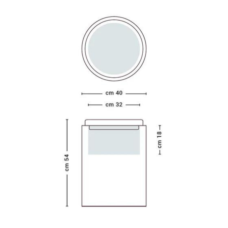 copy of Pouf da esterno altezza 54 cm Comfy Round Monacis -7