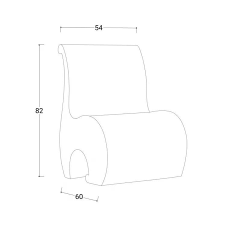 Poltrona da giardino colorata 82 cm Eddy Kloris -12