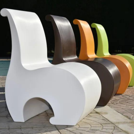 Poltrona da giardino colorata 82 cm Eddy Kloris -18