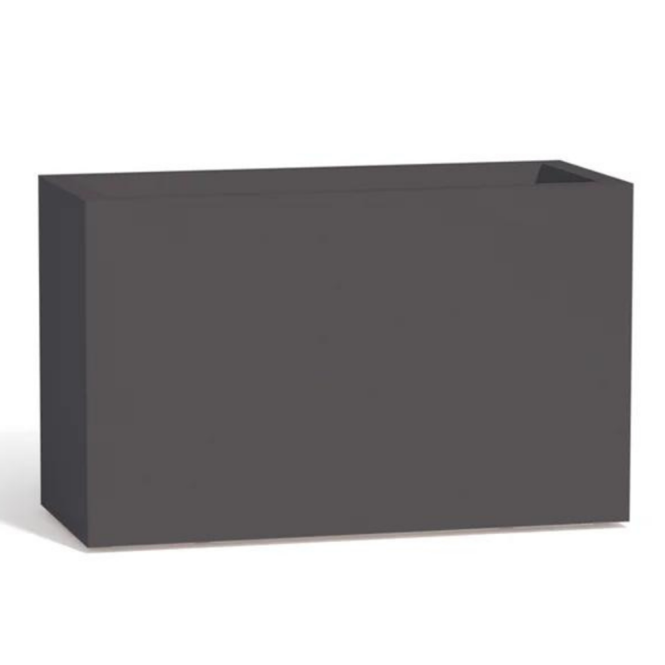 Portavaso rettangolare in polietilene 80x35x50h Flowerpot Monacis -11