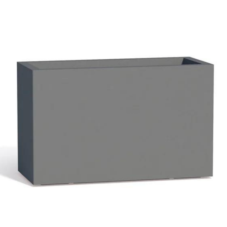 Portavaso rettangolare in polietilene 80x35x50h Flowerpot Monacis -13