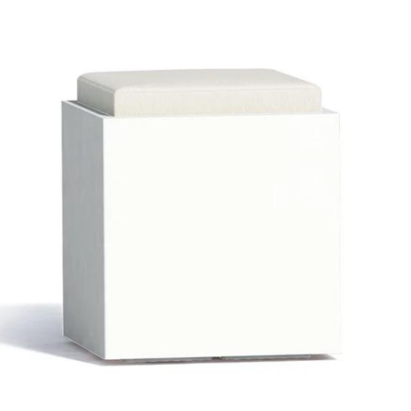 Pouf da giardino alto 47.5cm Comfy Square Monacis -9