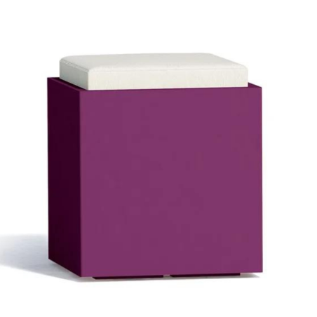 Pouf da giardino alto 47.5cm Comfy Square Monacis -11