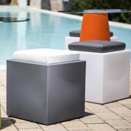 Pouf da giardino alto 47.5cm Comfy Square Monacis -5