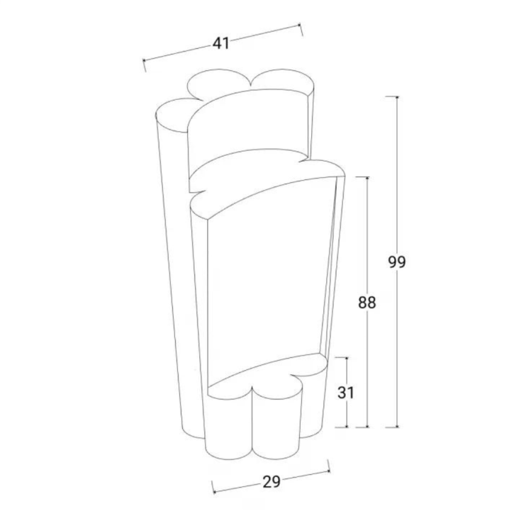 Sgabello da giardino colorato in polietilene Bach Kloris -8