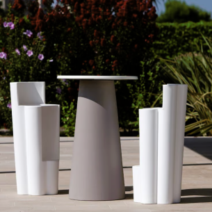 Sgabello da giardino colorato in polietilene Bach Kloris -16