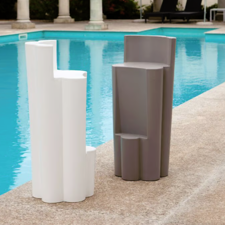 Sgabello da giardino colorato in polietilene Bach Kloris -17