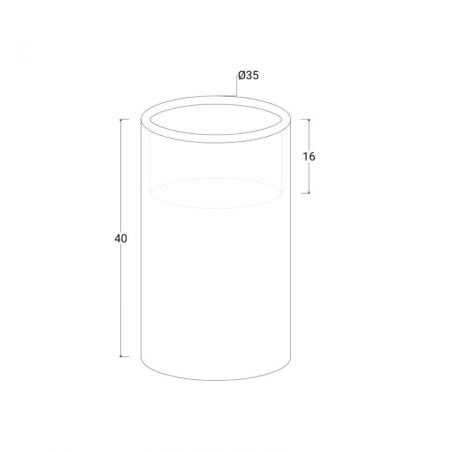 Vaso colorato in polietilene Barocco 40 Kloris -15