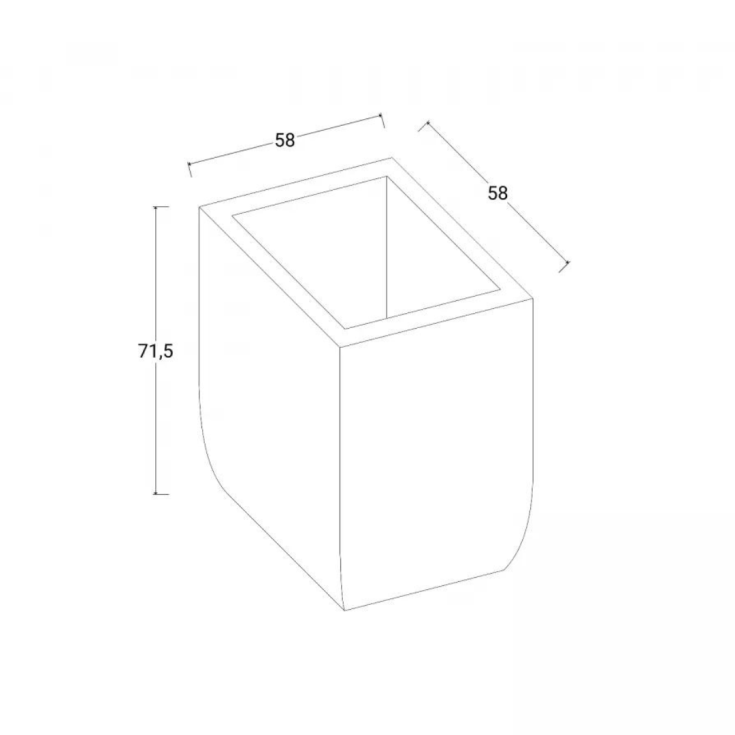 copy of Vaso per piante e fiori Salentino30 Liscio Kloris -24