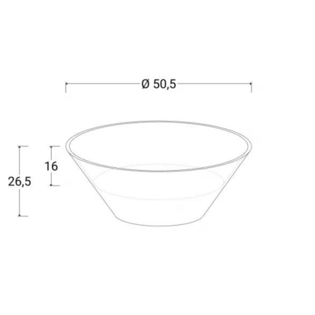 Vaso tondo 50 cm in polietilene Greco Kloris -3