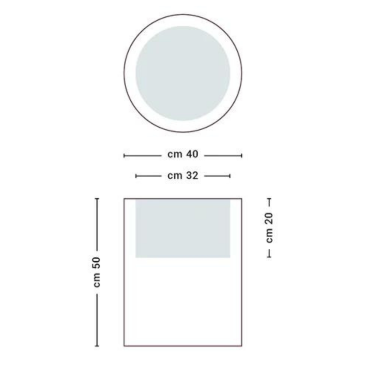 Portavaso tondo alto 50 cm in polietilene Venusio Monacis -10
