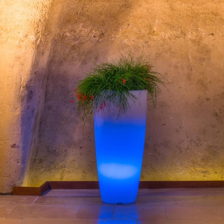 Vaso da esterno 70cm LED Stilo Round Bright Monacis -2