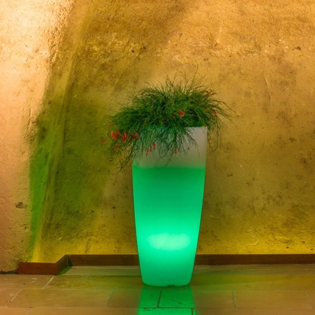 Vaso da esterno 70cm LED Stilo Round Bright Monacis -4