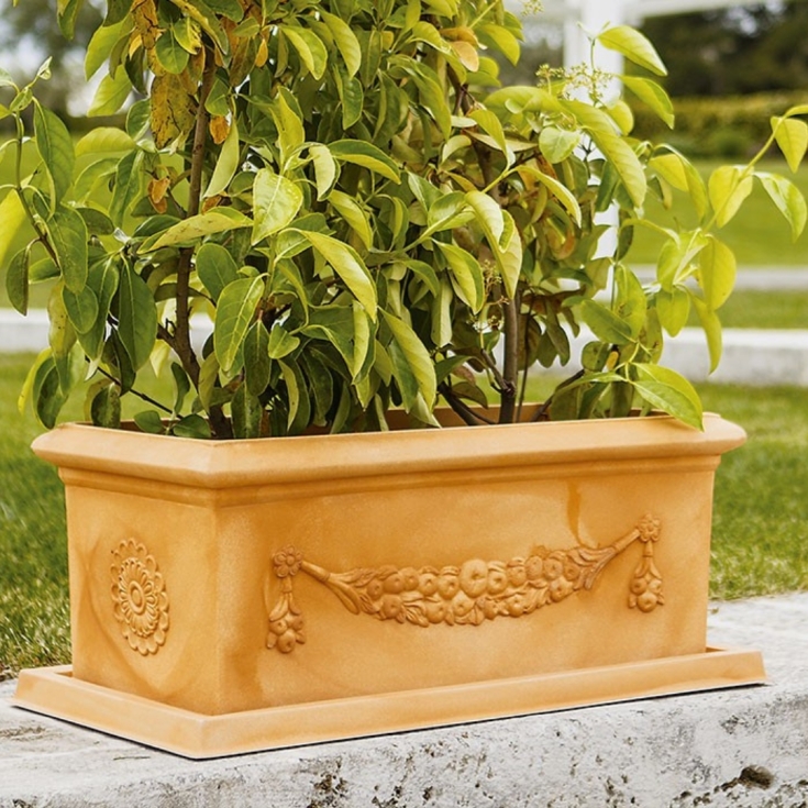 Fioriera 80x40cm polietilene Festone Rome Monacis -4