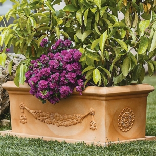 Fioriera 100x47cm in polietilene Festone Rome Monacis -3