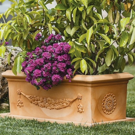 Fioriera 100x47cm in polietilene Festone Rome Monacis -3